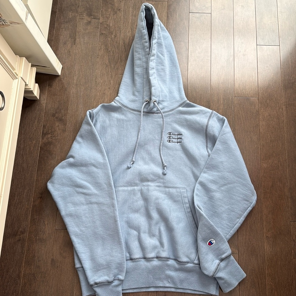 Blue gray champion hoodie